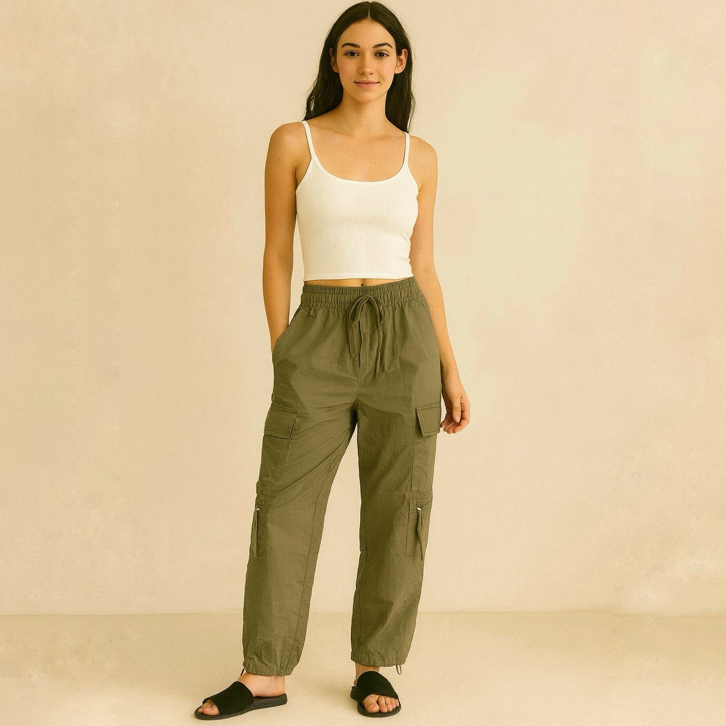 Pantalón cargo para dama