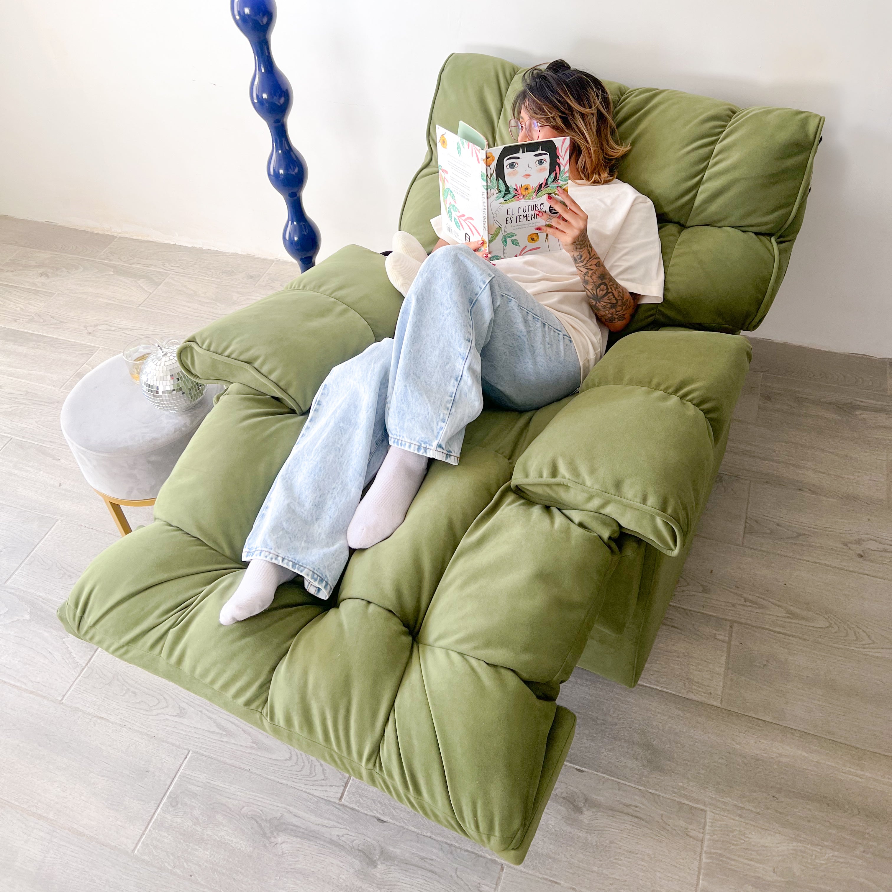 Sillón reclinable giratorio acolchonado - Dressygt