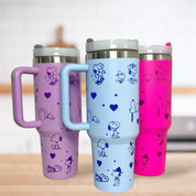 Termo  con diseño de Snoopy