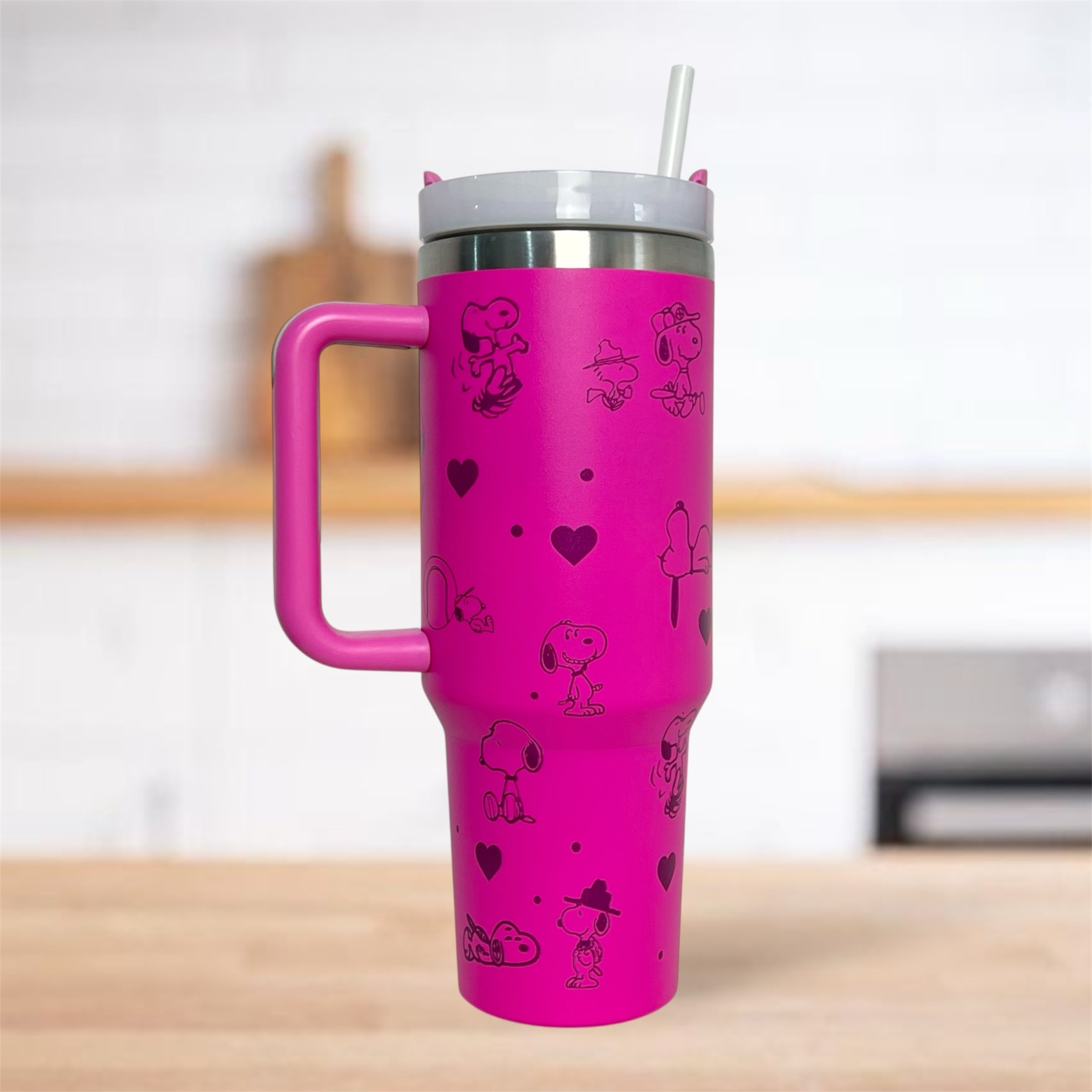 Termo  con diseño de Snoopy