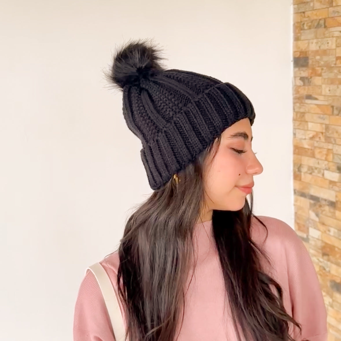 Gorro tejido antifrizz