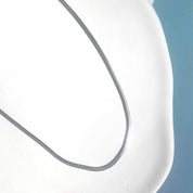 Collar plateado snake