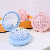 Mini cepillo plegable con espejo