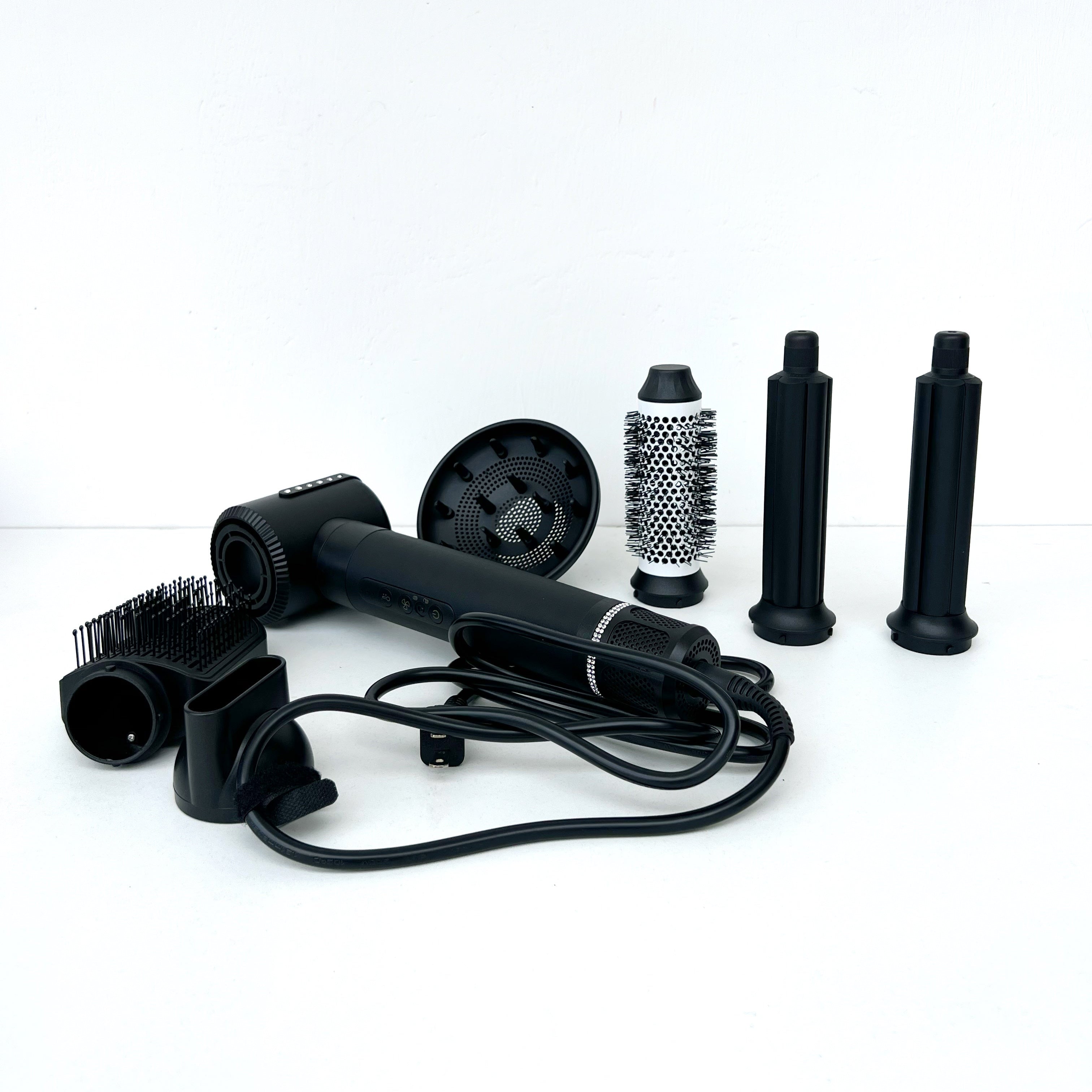 Secadora de cabello con cepillos intercambiables