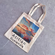 Tote bag con estampado de Atitlán