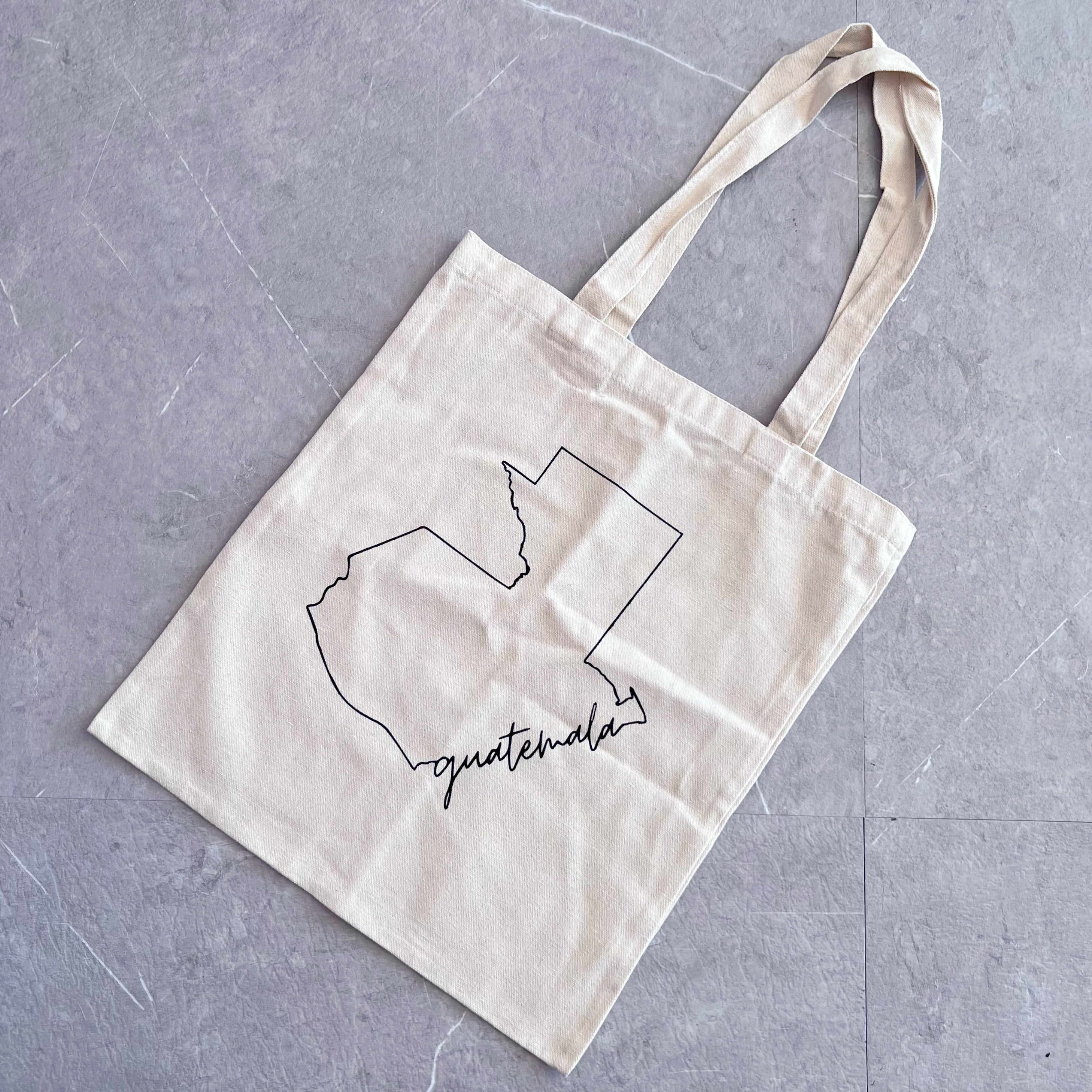Tote bag con estampado de mapa de Guatemala