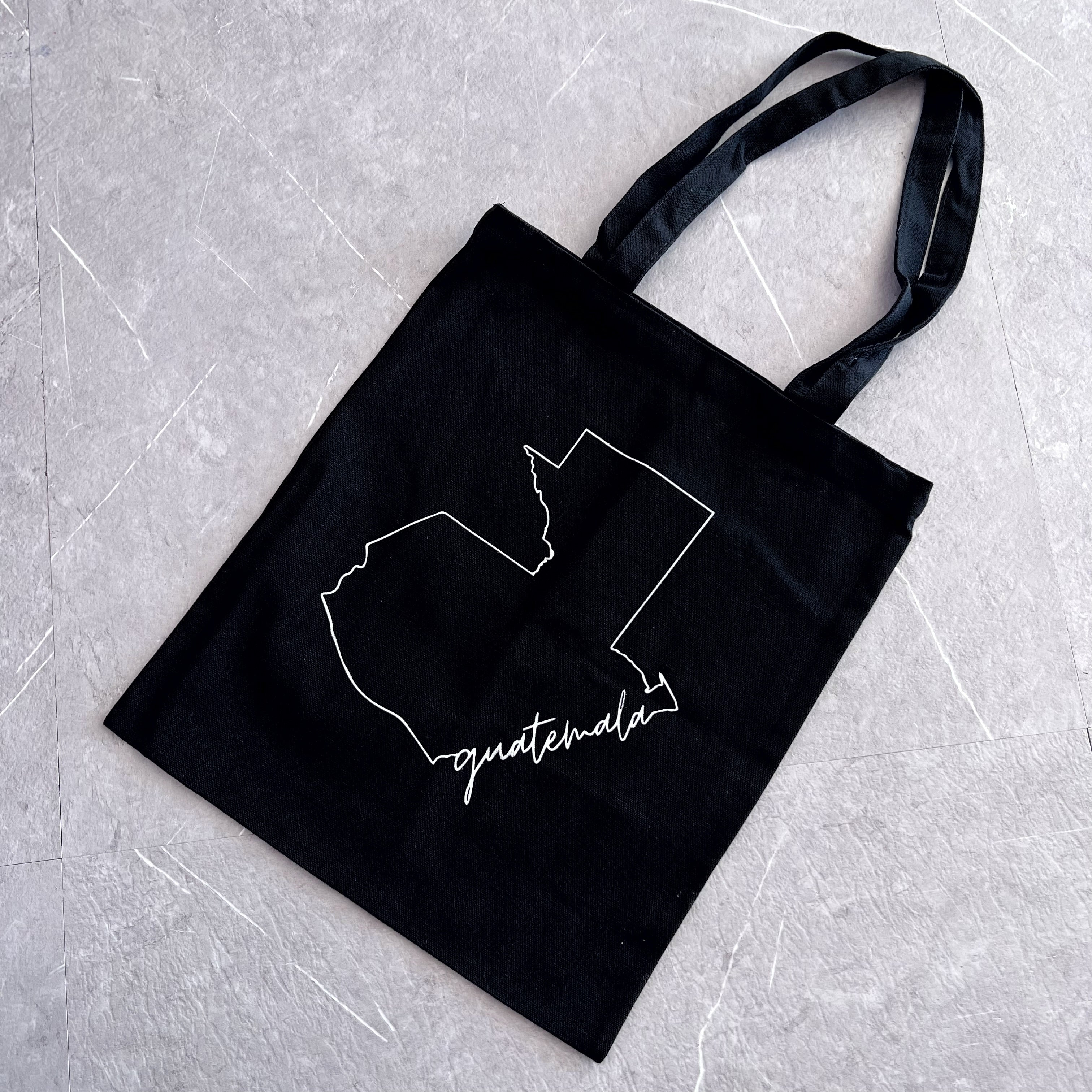 Tote bag con estampado de mapa de Guatemala