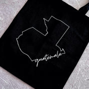 Tote bag con estampado de mapa de Guatemala