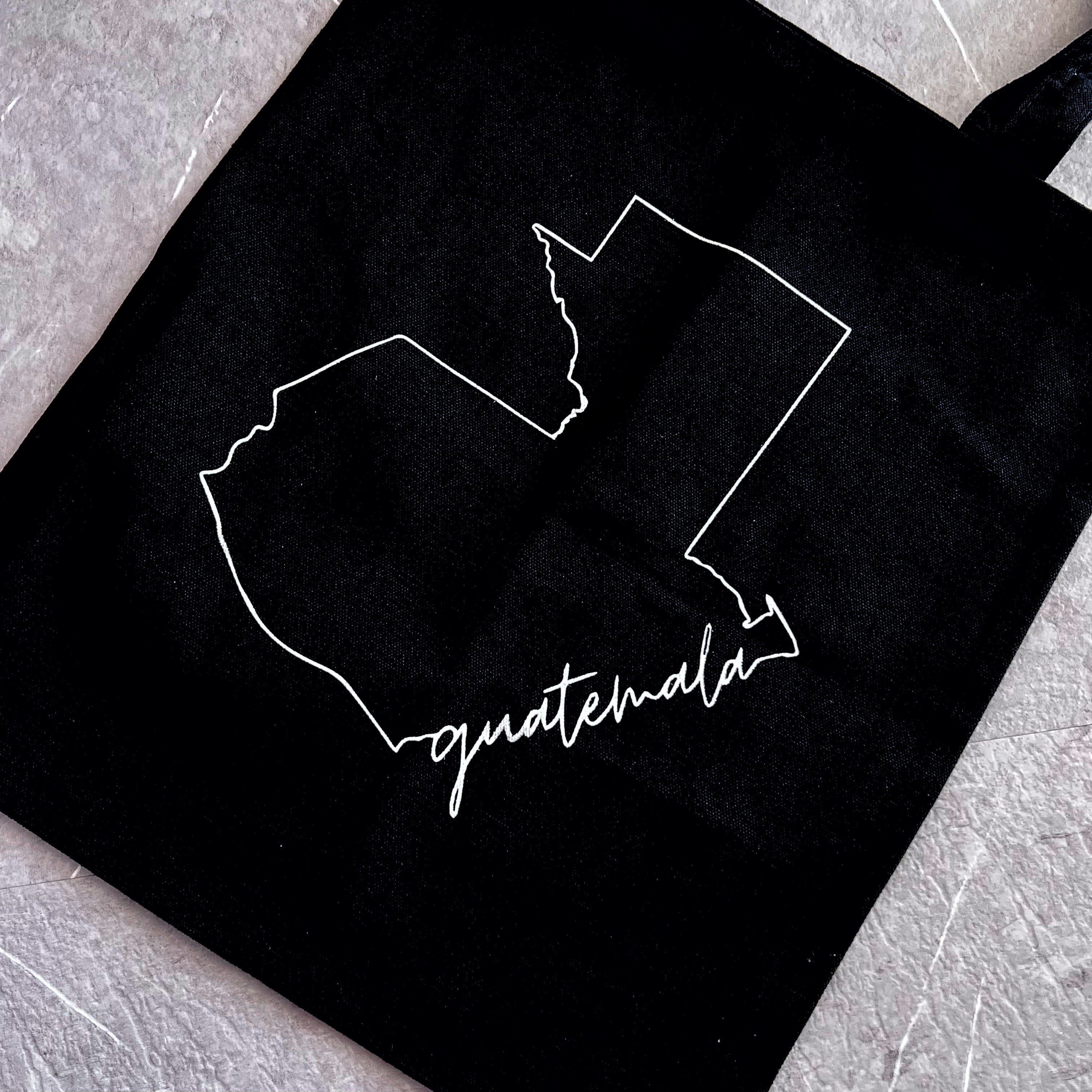 Tote bag con estampado de mapa de Guatemala