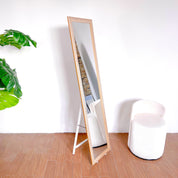 Espejo de piso cuerpo completo con marco texturizado