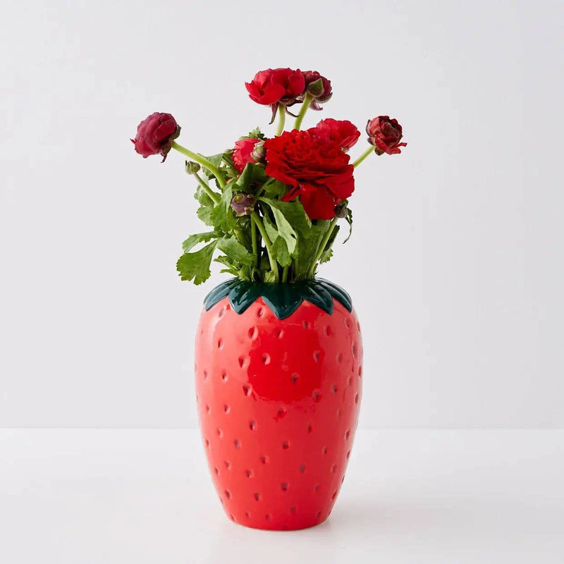 Florero en forma de fresa