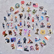 Set de 50 stickers adhesivos decorativos