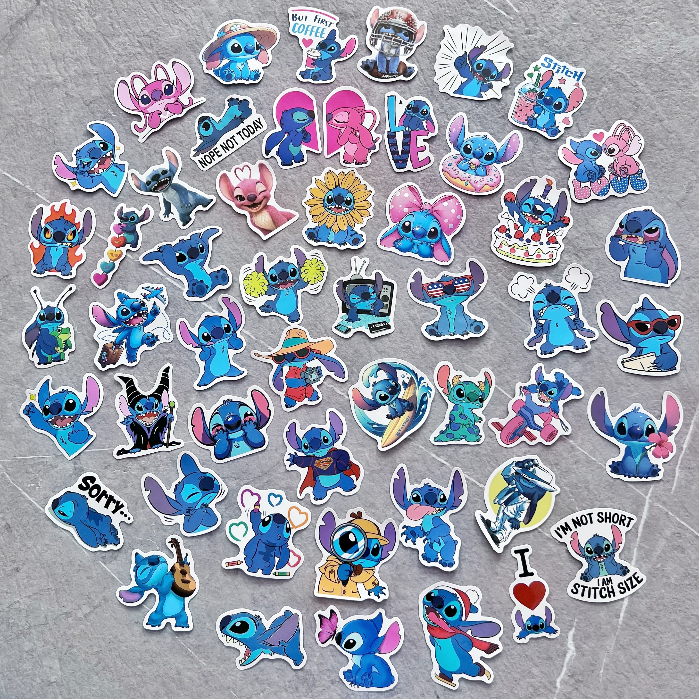 Set de 50 stickers adhesivos decorativos