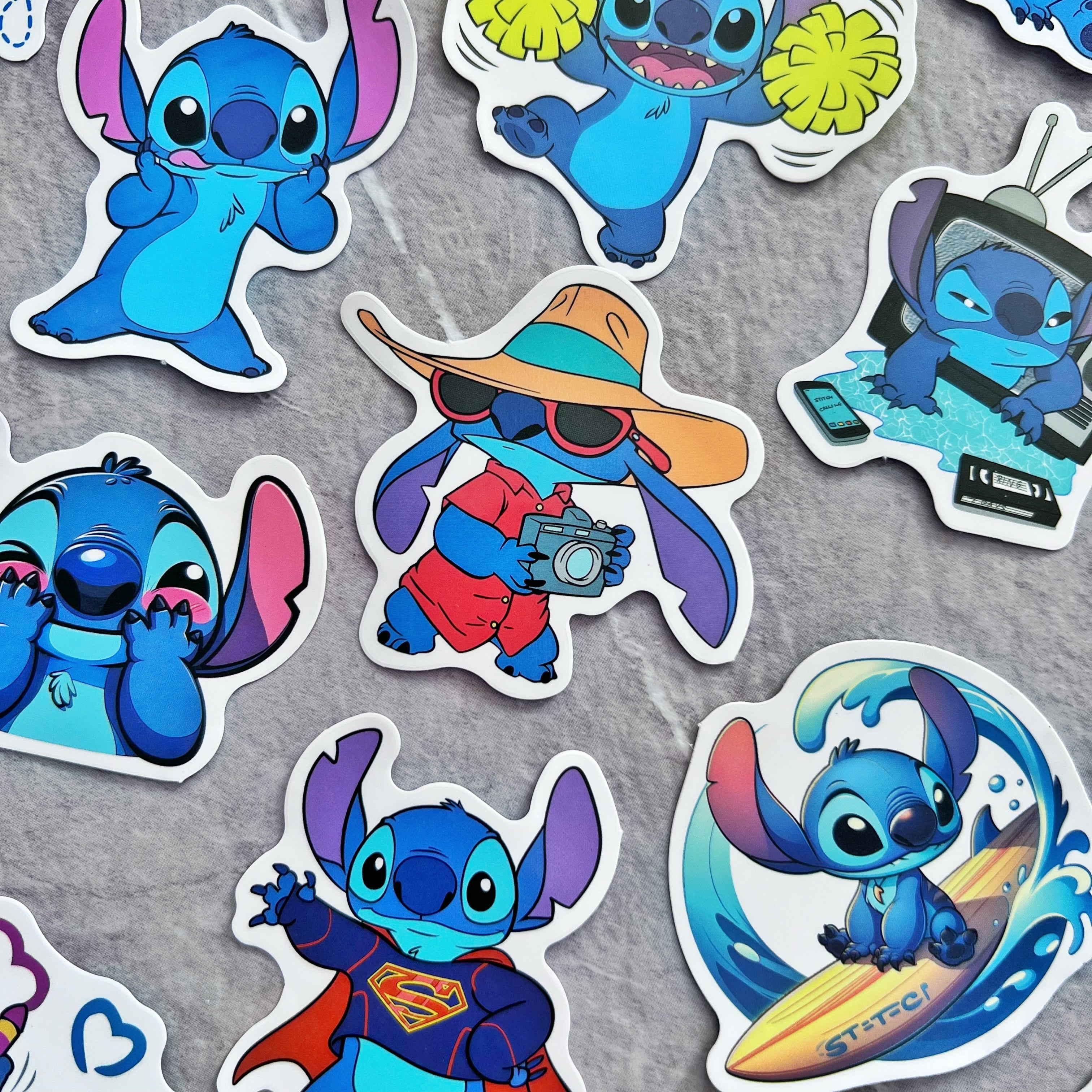 Set de 50 stickers adhesivos decorativos
