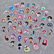 Set de 50 stickers adhesivos decorativos