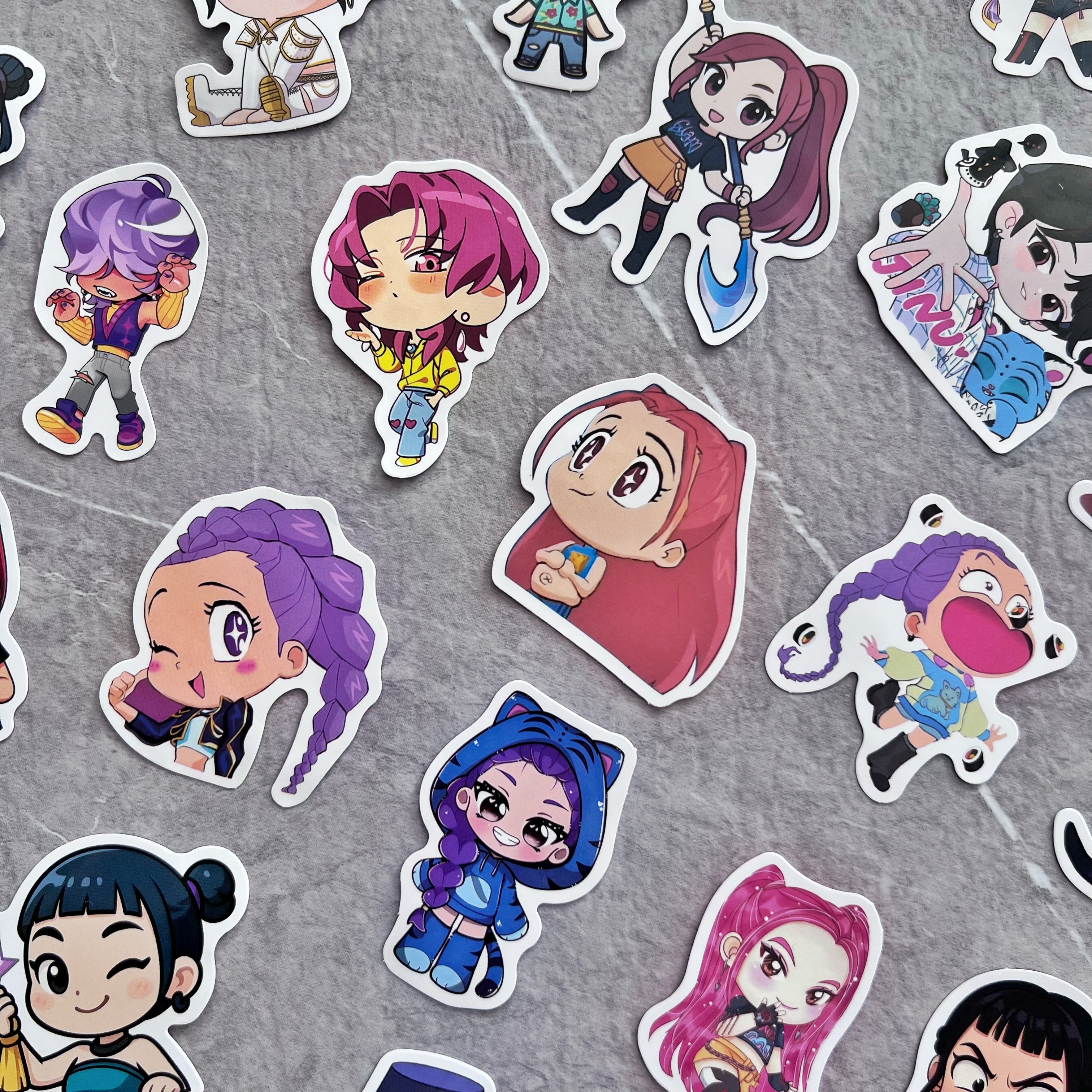 Set de 50 stickers adhesivos decorativos