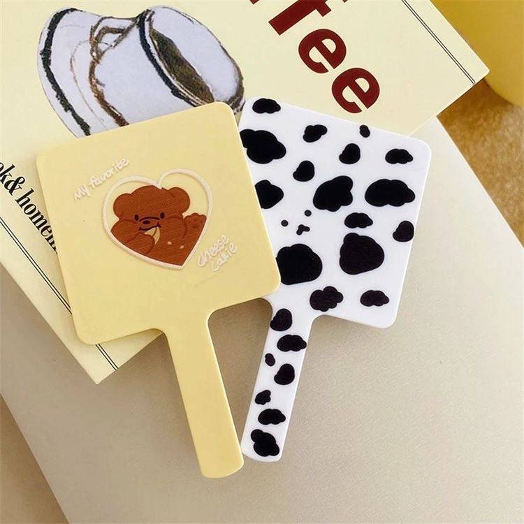 Espejo de mano cow print
