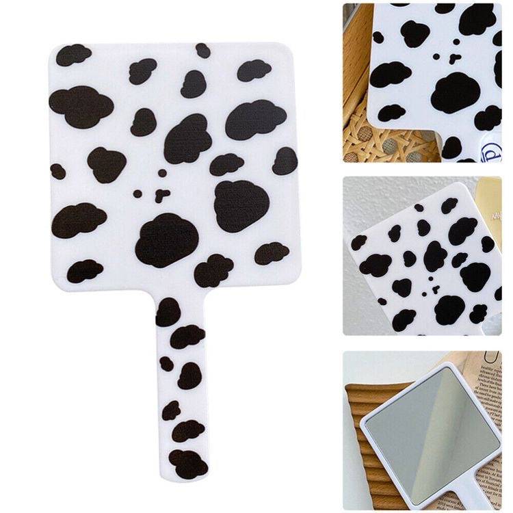 Espejo de mano cow print