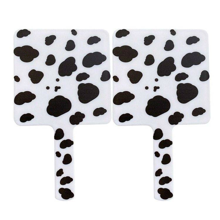 Espejo de mano cow print