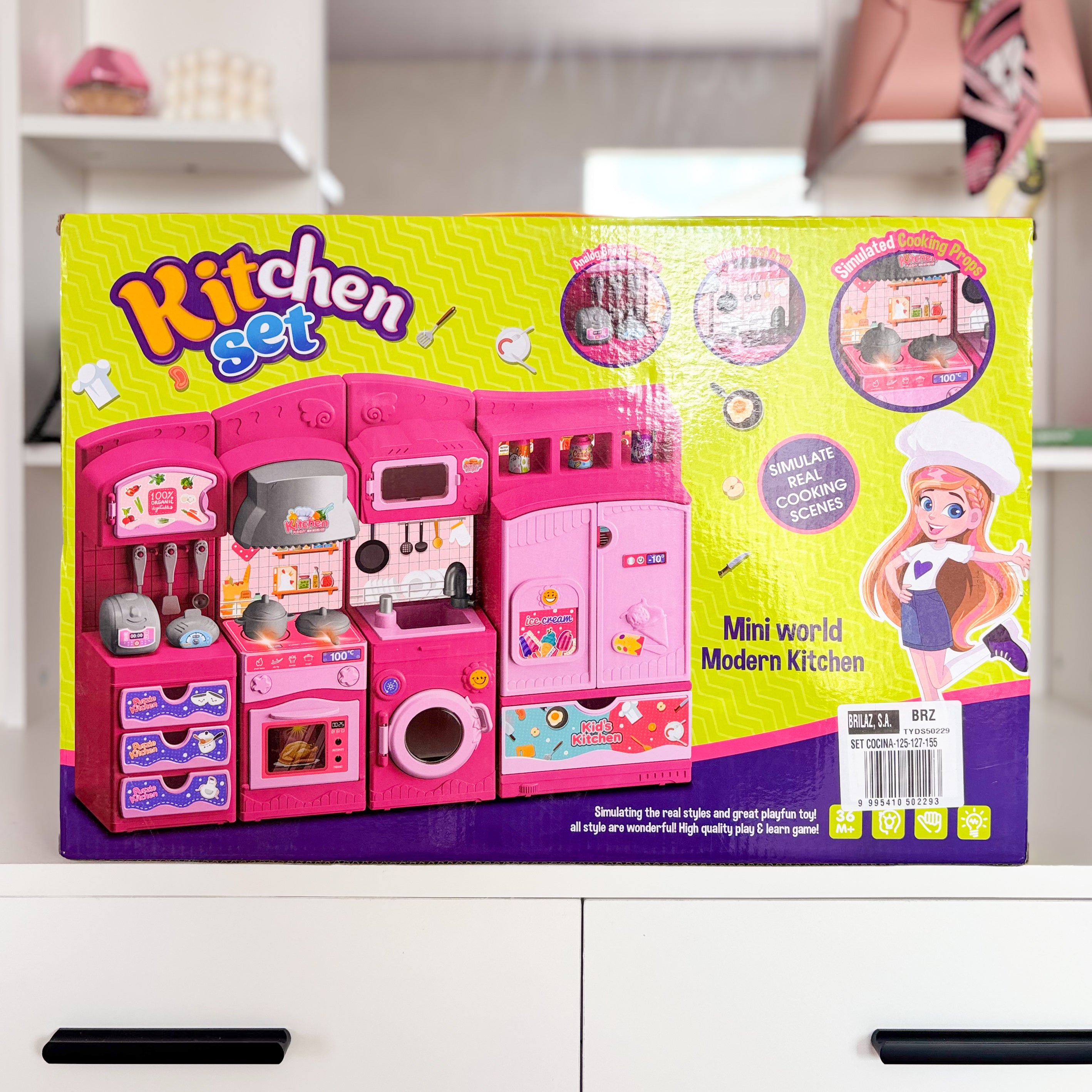 Set de cocina infantil con luces y sonido