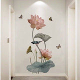 Set de stickers de flores y mariposas