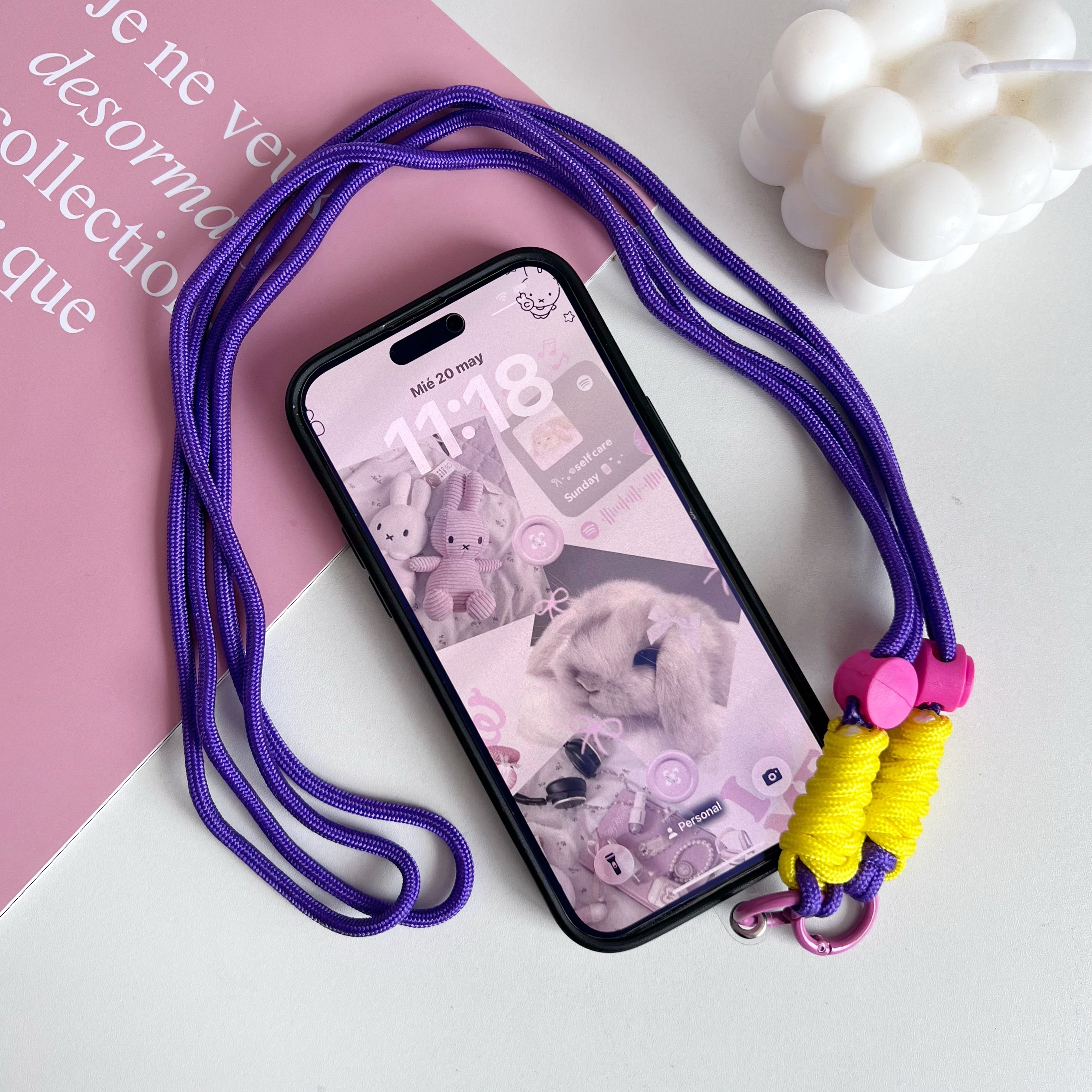 Strap morado para celular - Dressygt