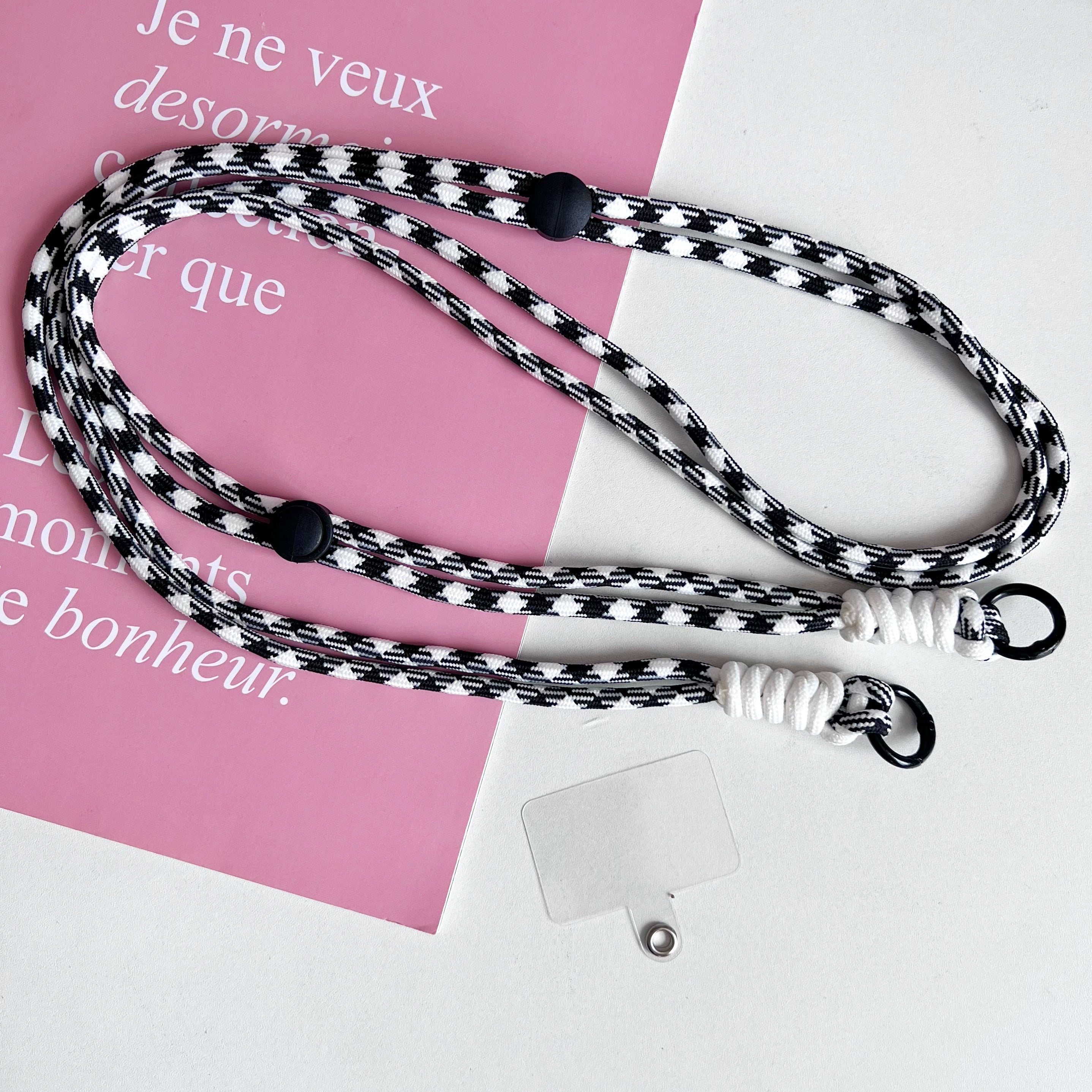 Strap blanco y negro para celular - Dressygt