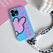 Strap blanco y negro para celular - Dressygt