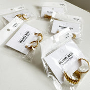 Aretes de argolla dorada - Dressygt