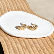 Aretes de argolla dorada estilo aleatorio 5 opciones - Dressygt