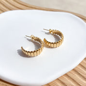 Aretes de argolla dorada estilo aleatorio 5 opciones - Dressygt