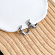 Aretes de argolla plateados estilo aleatorio 5 opciones - Dressygt