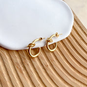 Aretes de argolla dorada estilo aleatorio 5 opciones - Dressygt