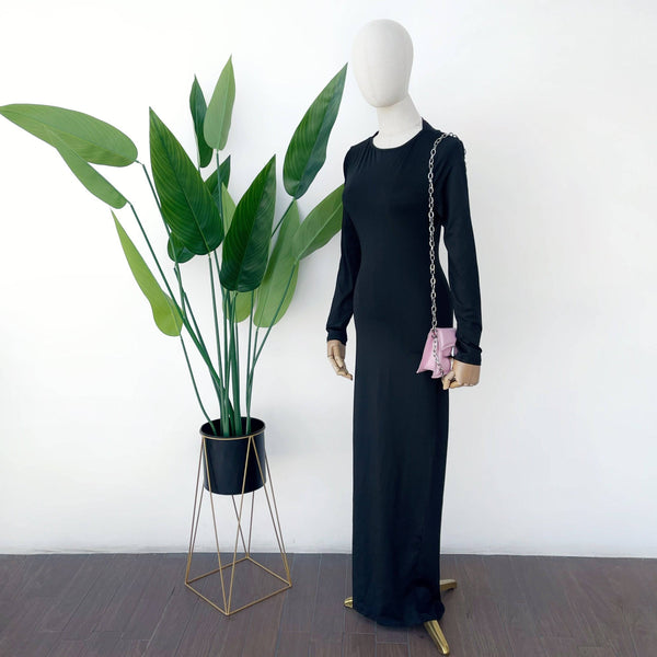 Vestido ajustado de manga larga
