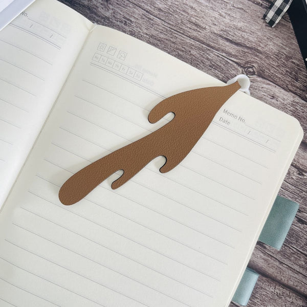 Separador de libro con diseño de taza