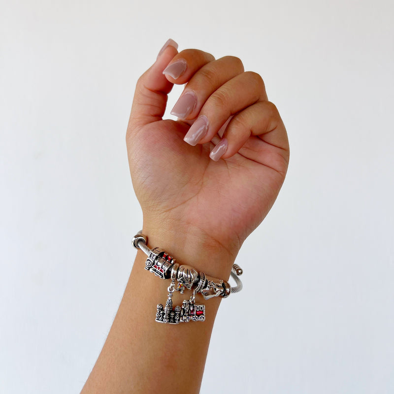 Pulsera tipo pandora de Harry Potter