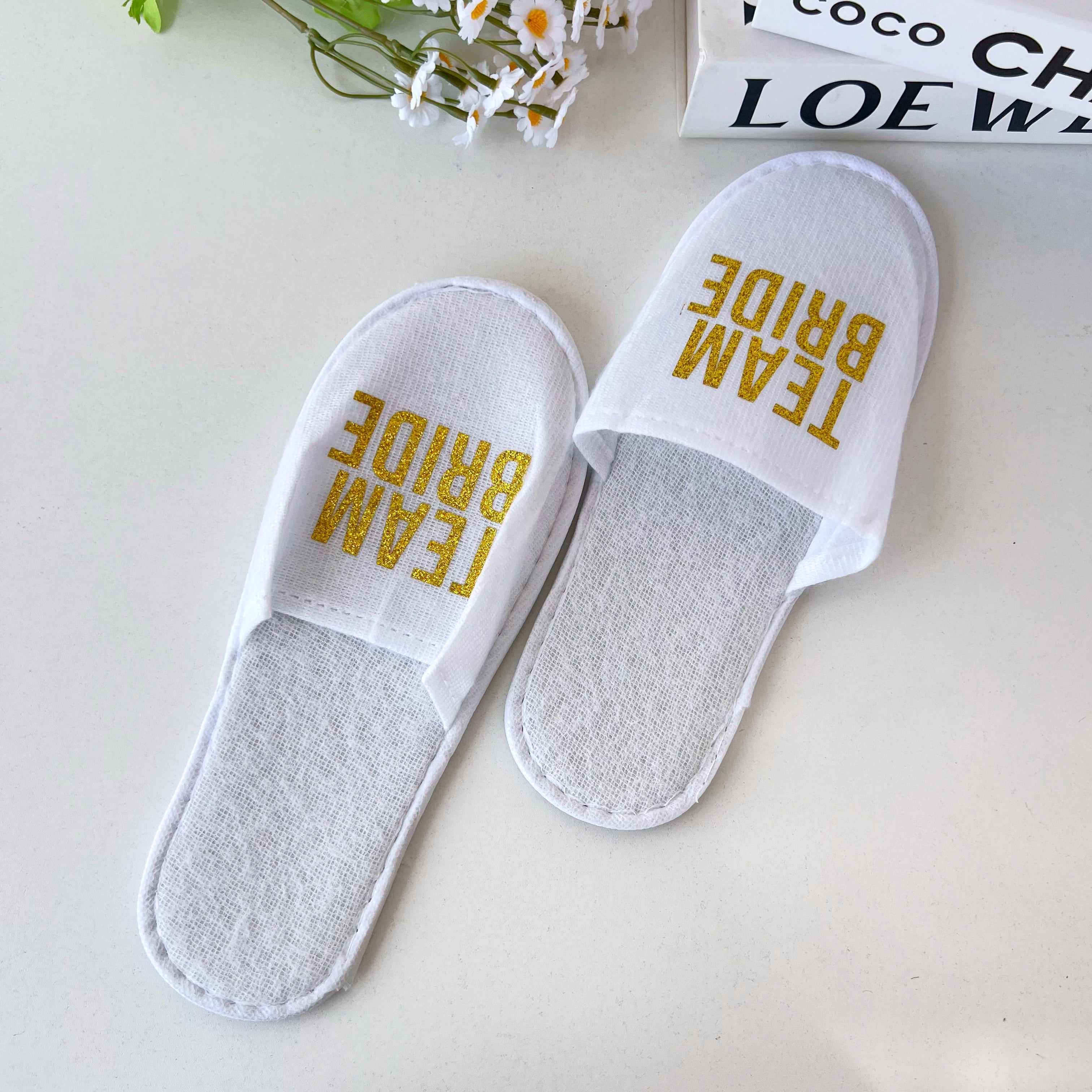 Pantuflas desechables para despedida de soltera