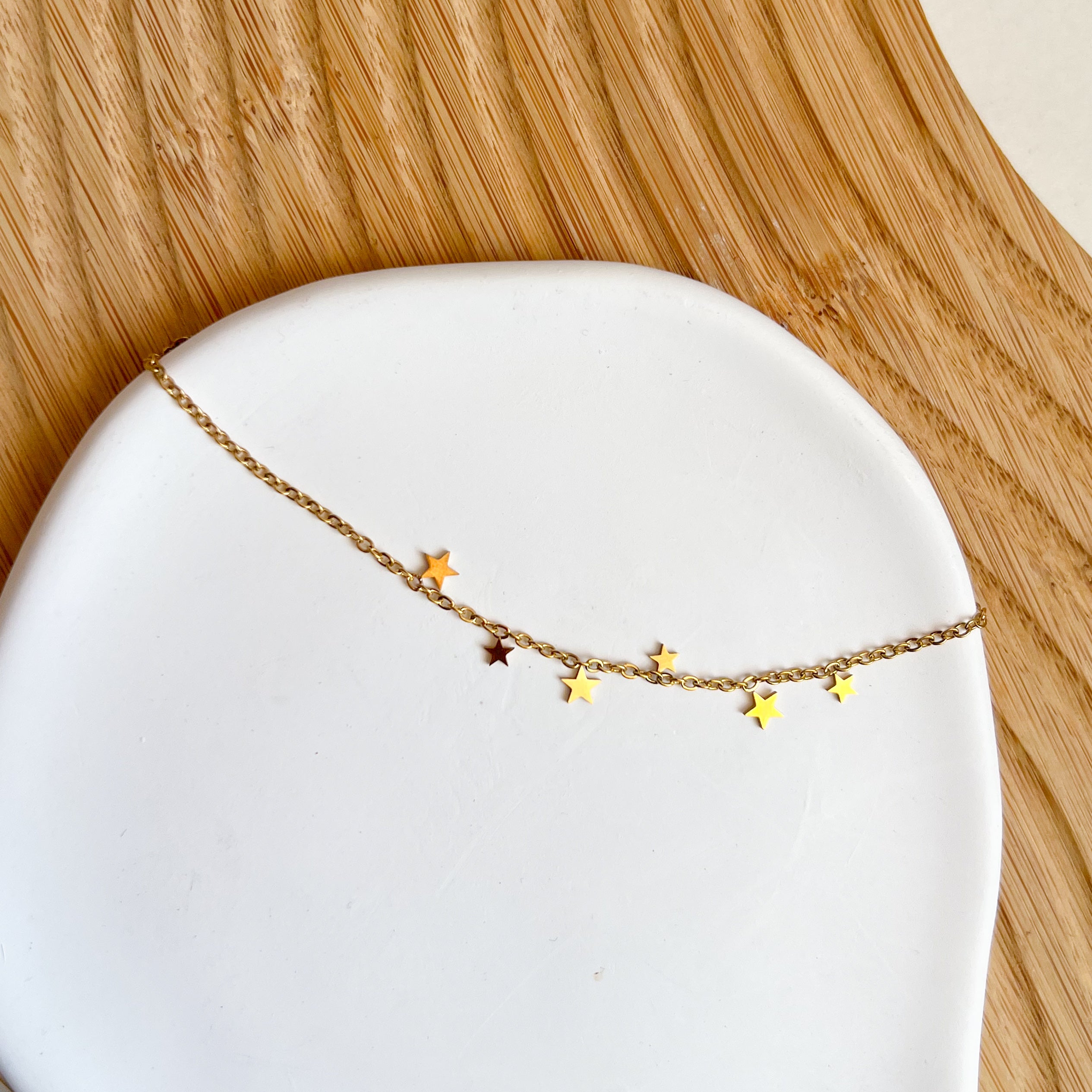 Tobillera dorada con dijes 5 diferentes estilos aleatorio - Dressygt