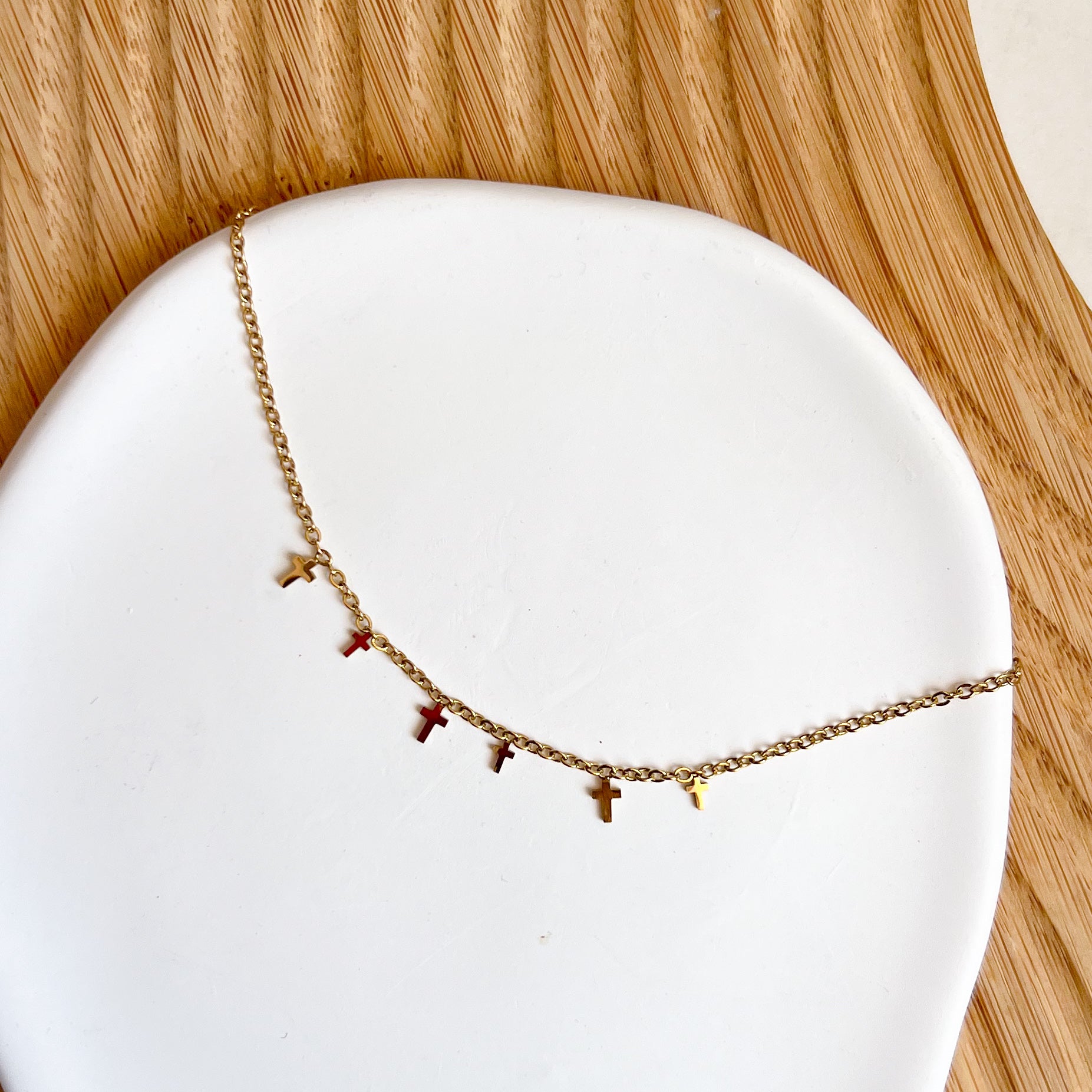 Tobillera dorada con dijes 5 diferentes estilos aleatorio - Dressygt