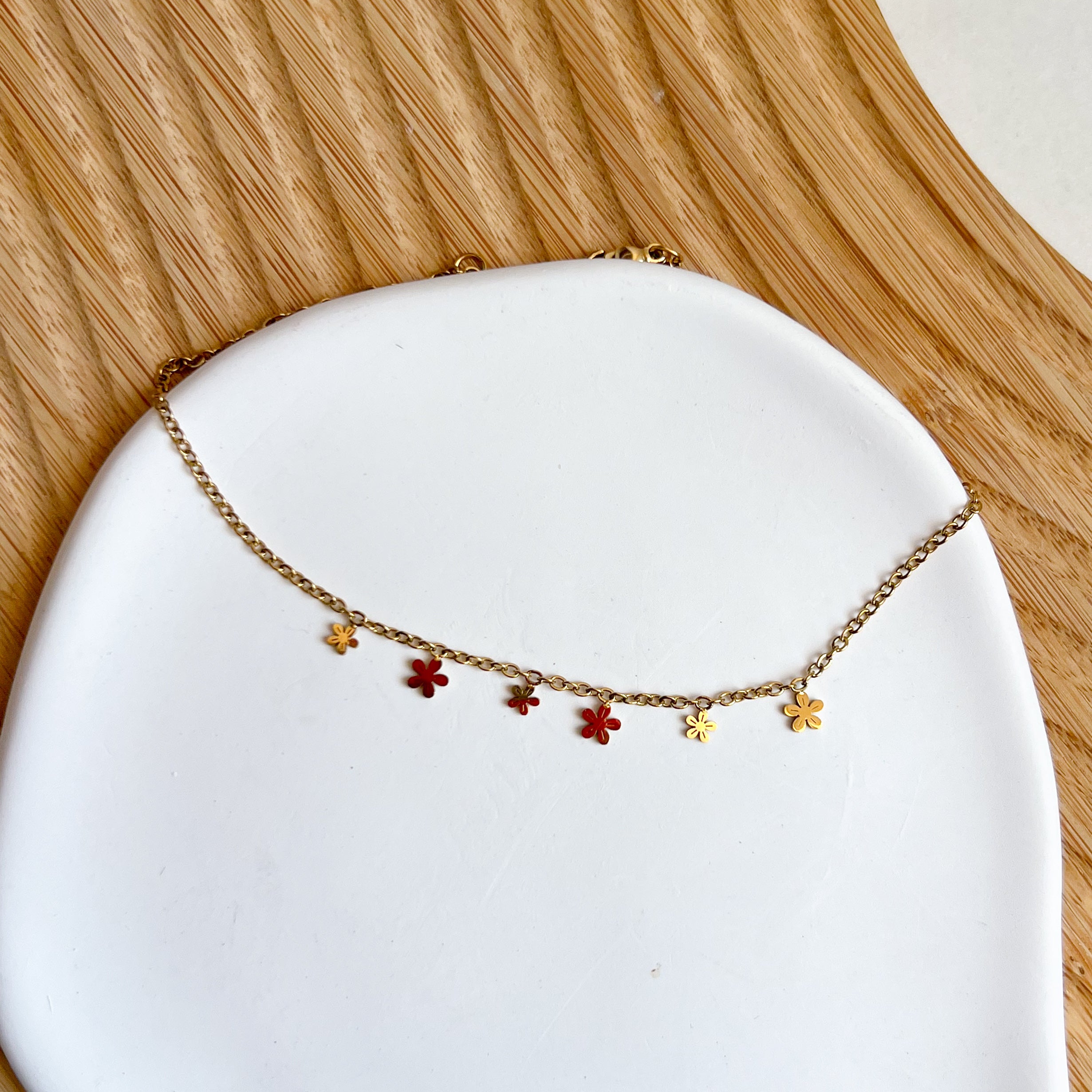 Tobillera dorada con dijes 5 diferentes estilos aleatorio - Dressygt