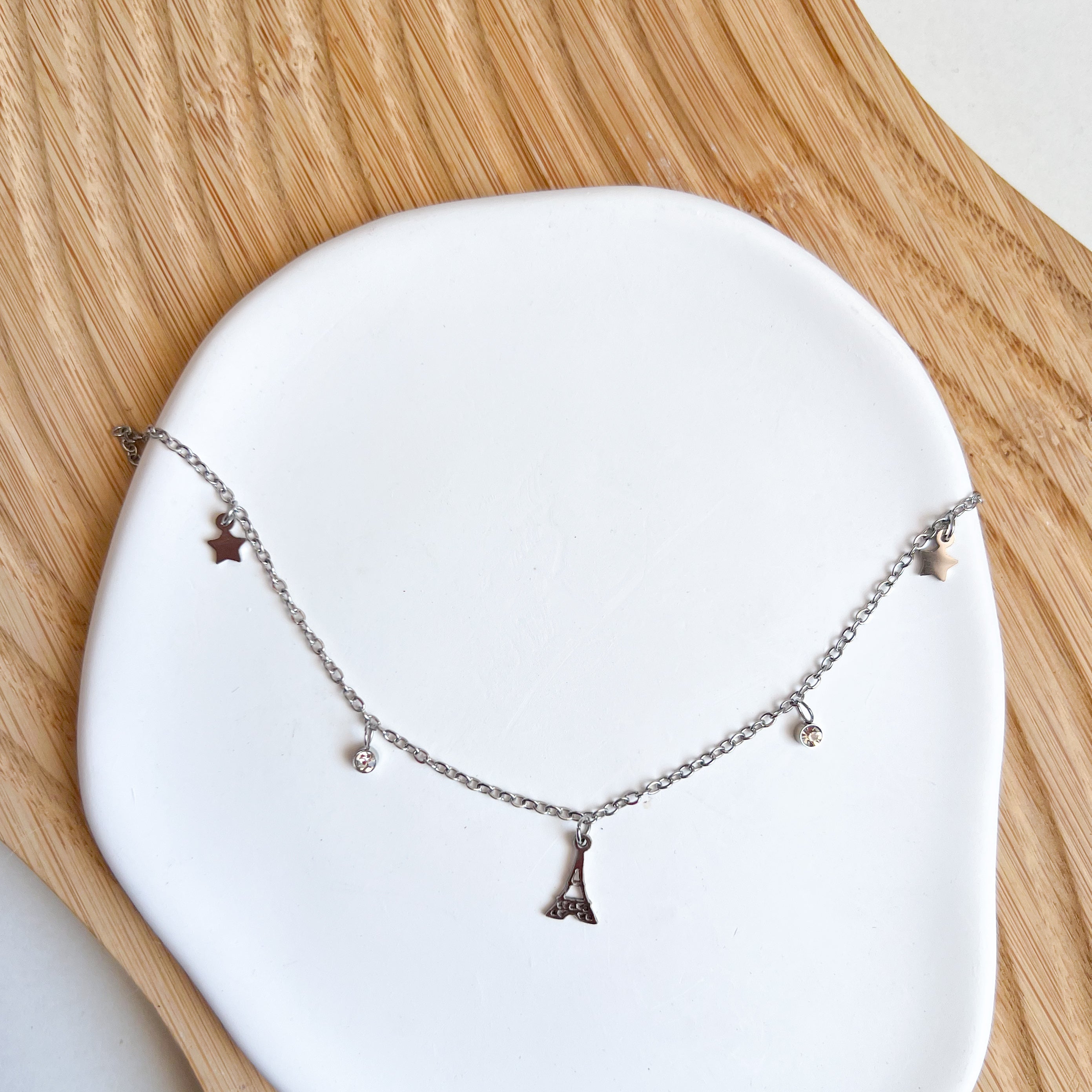 Tobillera plateada 5 diferentes estilo aleatorio - Dressygt