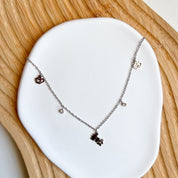 Tobillera plateada 5 diferentes estilo aleatorio - Dressygt