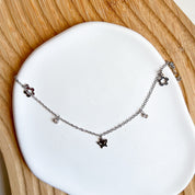 Tobillera plateada 5 diferentes estilo aleatorio - Dressygt
