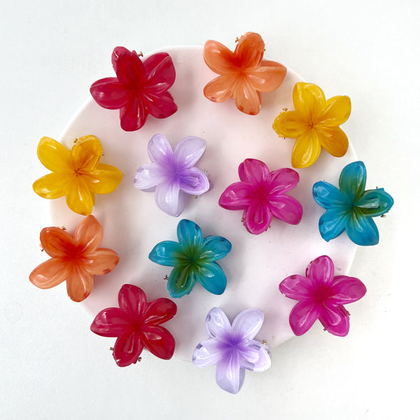 Docena de mini ganchos con diseño de flor