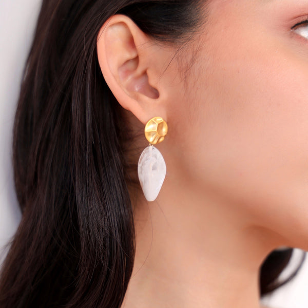 Aretes piedra colgantes