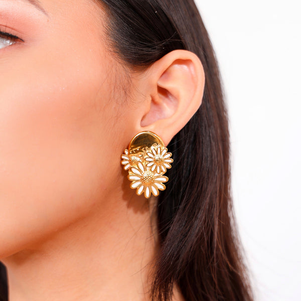 Aretes de margaritas