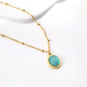 Collar con dije celeste - Dressygt