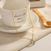 Collar con dije celeste - Dressygt