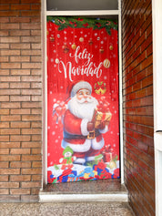 Funda navideña para puerta