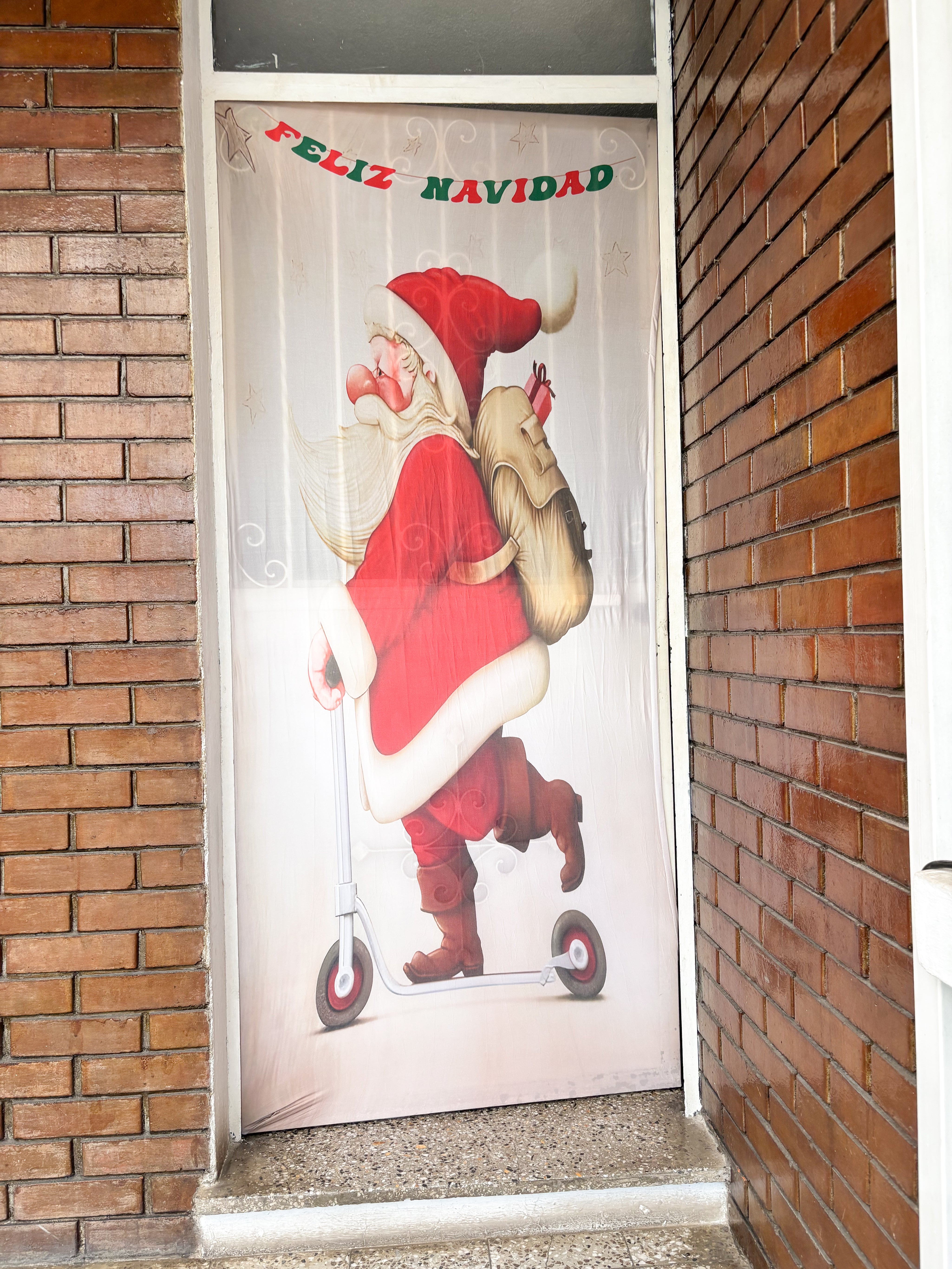 Funda navideña para puerta